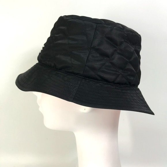 CELINE logo Quilted hat Black Nylon main image 10